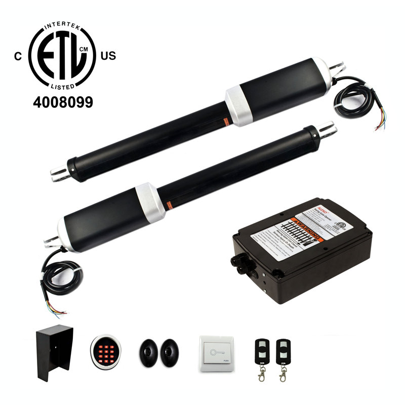 ALEKO Dual Swing Gate Opener Kit with ETL Listed Accessories