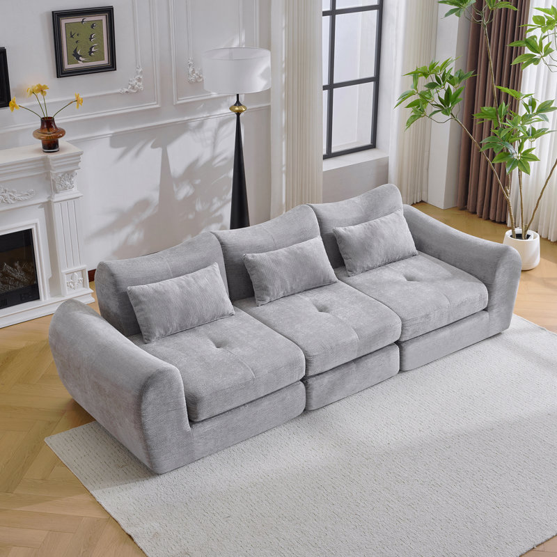 Canapé modulaire Cloud, canapé-lit pliant convertible, canapé modulaire rembourré - parfait pour le salon, la chambre à coucher et l'espace de divertissement