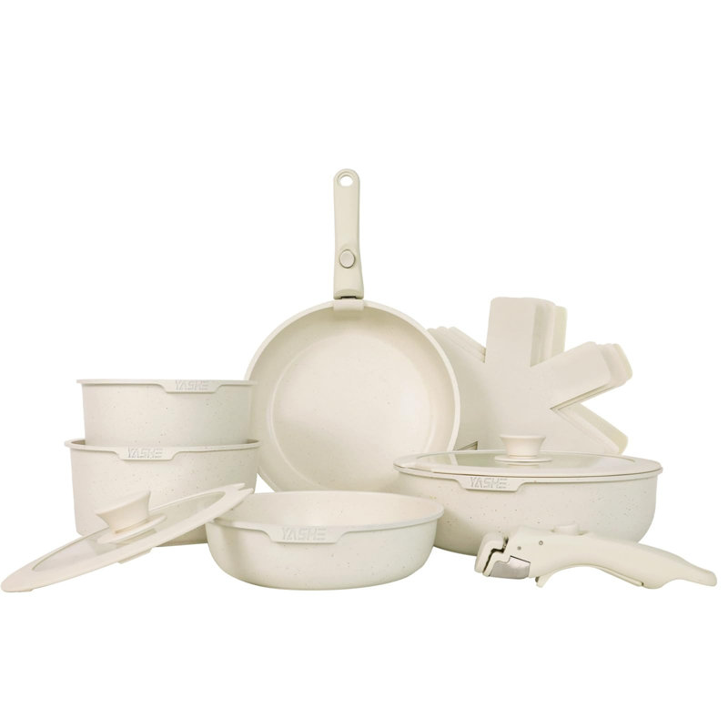 Pressely 13 - Piece Aluminum Cookware Set