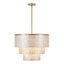 22" 5-Light Tiered Capiz Shell Drum Chandelier-1545769794-1545769795