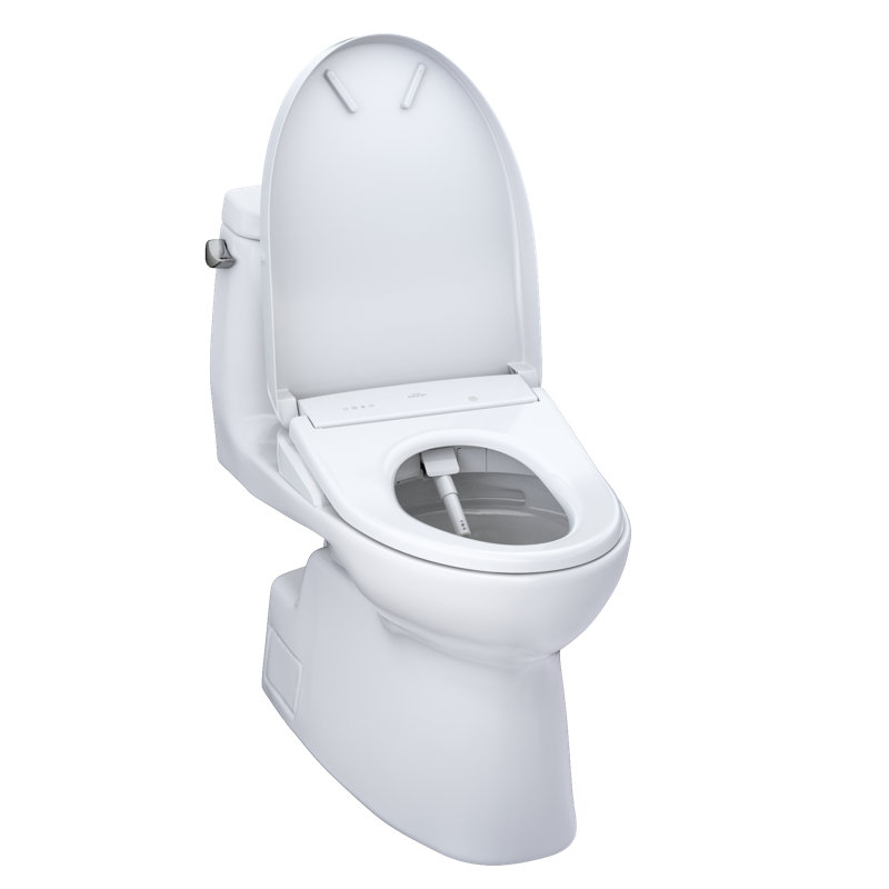 WASHLET 1.28 GPF S7 Elongated Floor Mounted One-Piece Toilet (Seat Included)