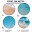Ineye - Décoration murale ronde en métal Coastal Beach-1281336996