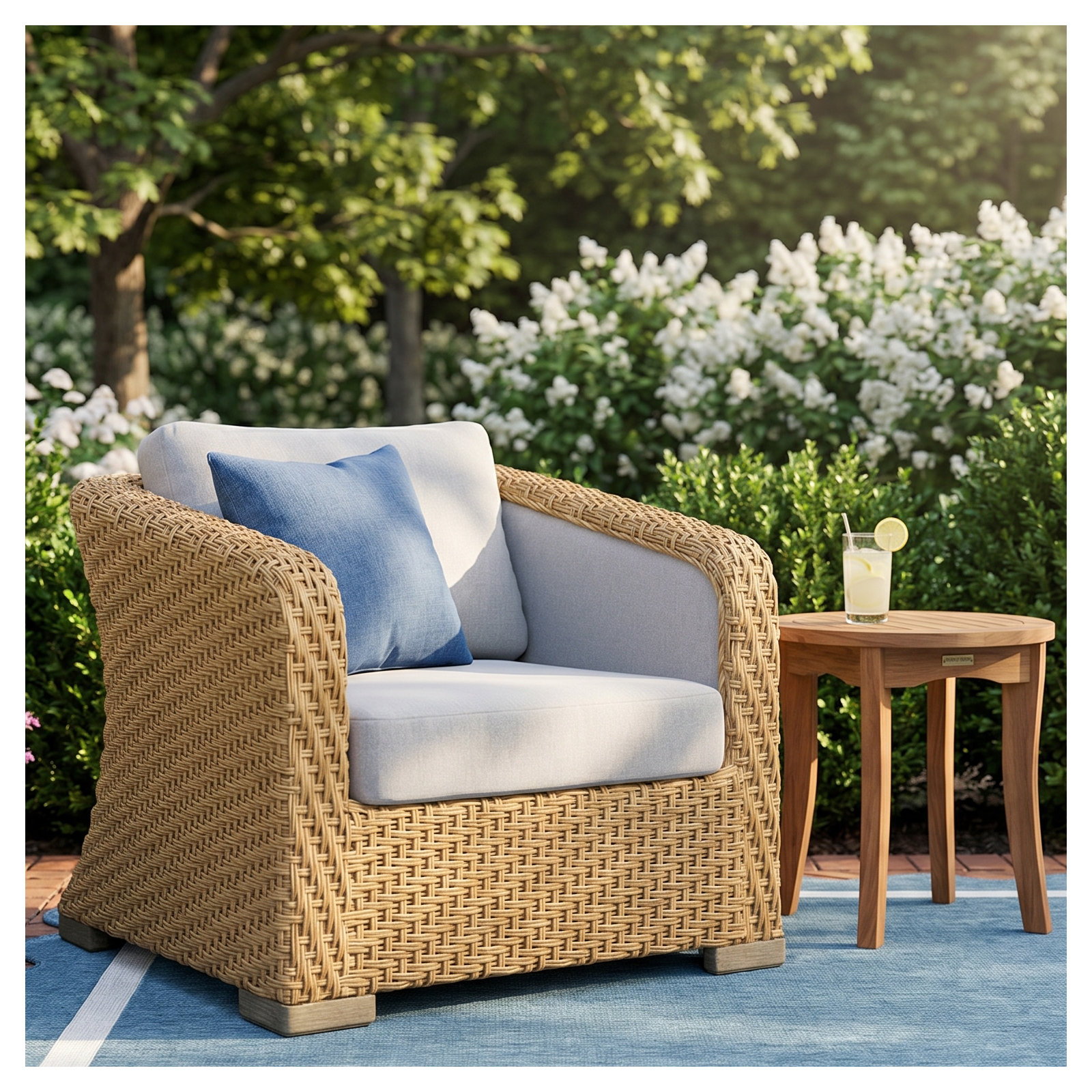 Edicott Premium All-Weather Wicker Outdoor Lounge Chair