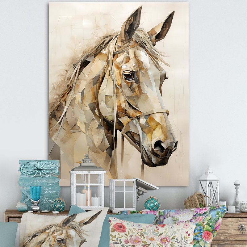 Cheval majestueux sur toile, Toile tendue, 40" H x 30" W