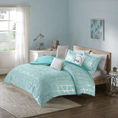 Ensemble d'édredon en microfibre Raina