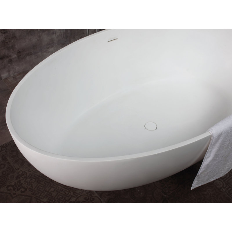 67'' x 39.4'' Soaking Resin Bathtub