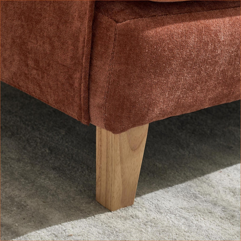 Fauteuil inclinable convertible 3-en-1 convertible pliable, fauteuil Mid-Century moderne pour petits espaces, adultes, comprend 3 coussins