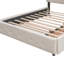Lit plateforme tapissier avec 2 tiroirs et 1 lit gigogne simple TG-811922013