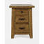 Table de bout à 3 tiroirs en bois massif avec rangement Braden-77219465