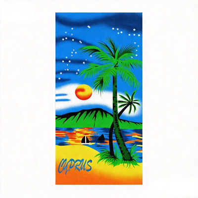 Cotton Beach Towel Soft Absorbent Animal Floral Tropical Print, 28" x 58"