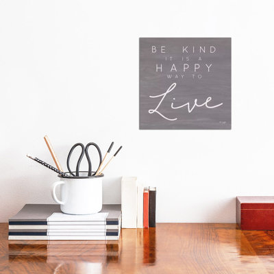 Happy Way To Live by Jaxn Blvd. - Wrapped Canvas Gallery-Wrapped Canvas Giclée