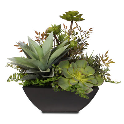 Faux Succulent in Planter