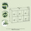 Organisateur de rangement cubique à dossier ouvert Furinno, 6 cubes, vert sauge-584359495-584359501
