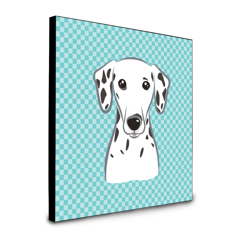 Dungorbery Animals Artwork Wall Panel, Blue, White/Black Dalmatian
