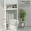 HOMCOM Over Toilet Storage Unit 3-Tier Freestanding Washing Machine Cabinet