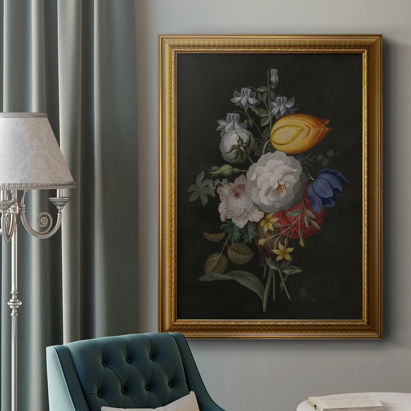 " Dramatic Bouquet III " Painting Print, 36" H x 24" W x 2.5" D