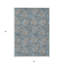 Tapis d'intérieur lavable à motif floral gris 5 pi x 8 pi