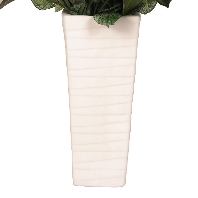 60 po Faux Philodendron plante en pot en céramique