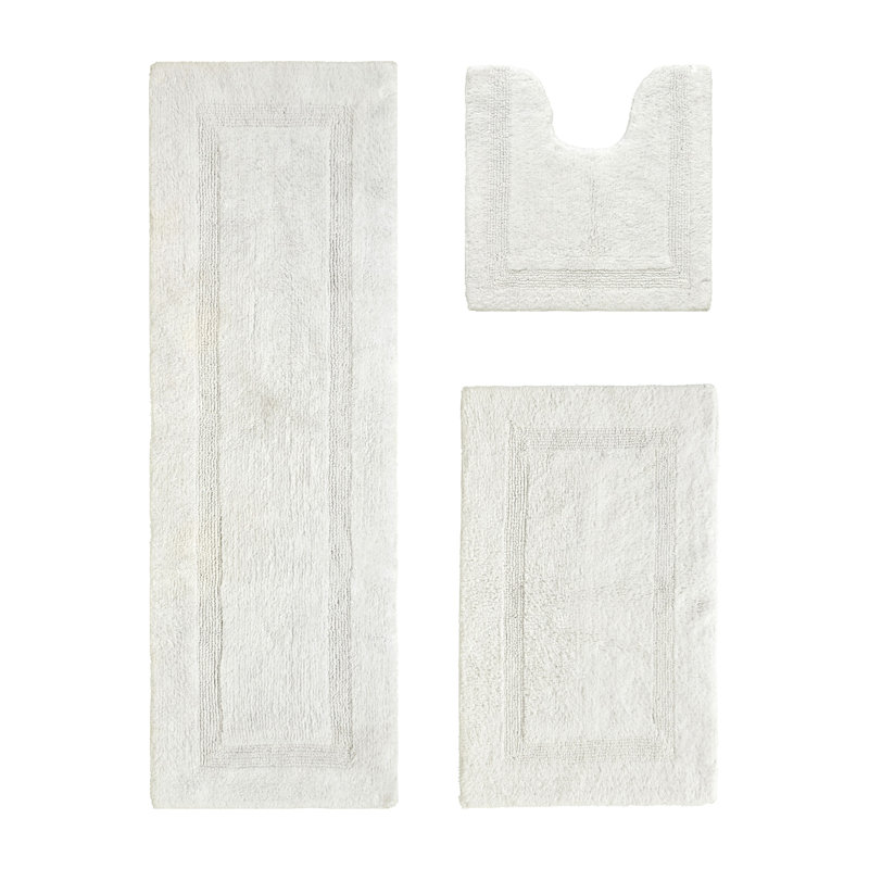 Ensemble de tapis pour salle de bain 100% coton 2370 g / m² Annerose Premium, Ivoire ivoire