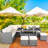 9 - Person Patio Conversation Set with Cushions-1473695853