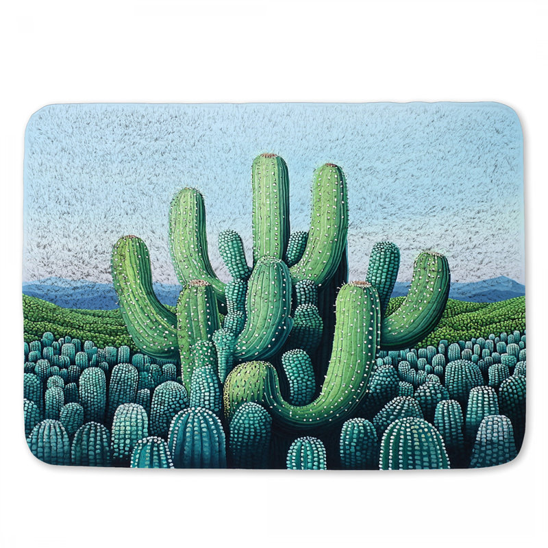 Tapis de bain Cactus, L 24 po x l 17 po