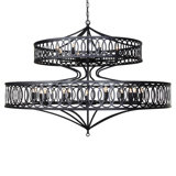 Lafayette 18 - Light Candle Style Tiered Chandelier