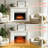 26 in. Recessed Electric Fireplace Inserts with Logs