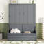 Grand lit escamotable mural avec coussin-506872523