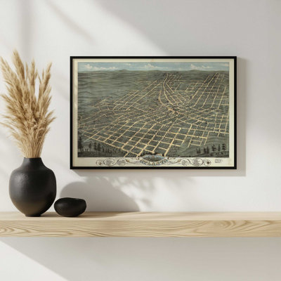 Atlanta Bird's Eye View by Deny Designs Art Print