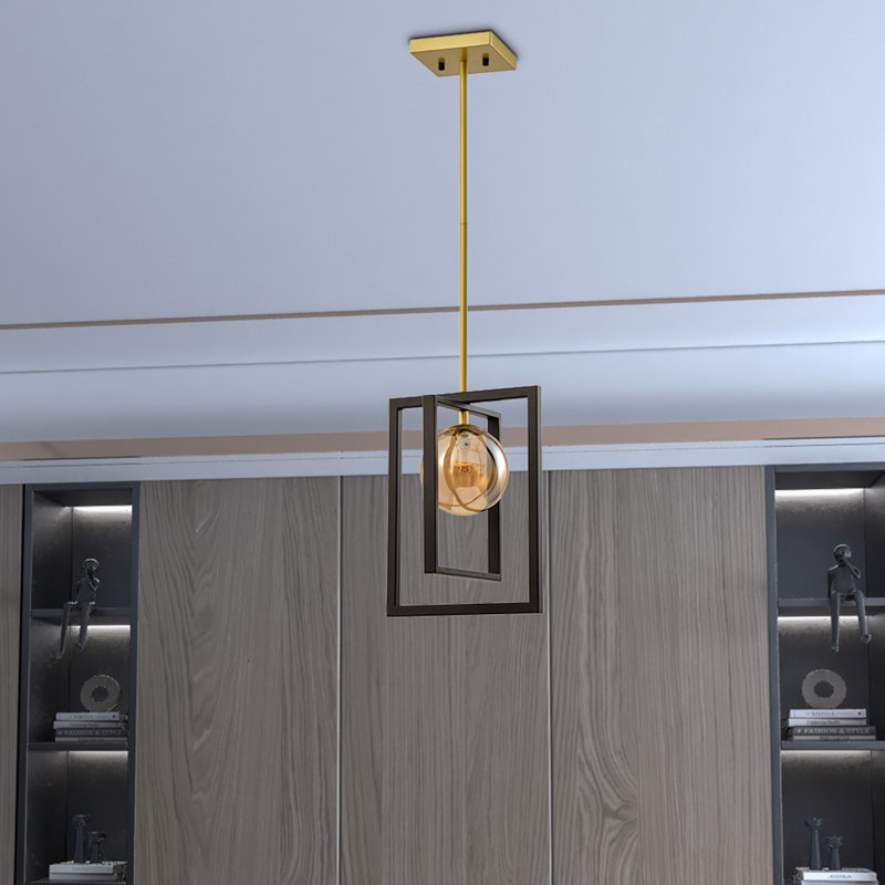 Luminaire suspendu carré / rectangulaire à 1 lumière Linley