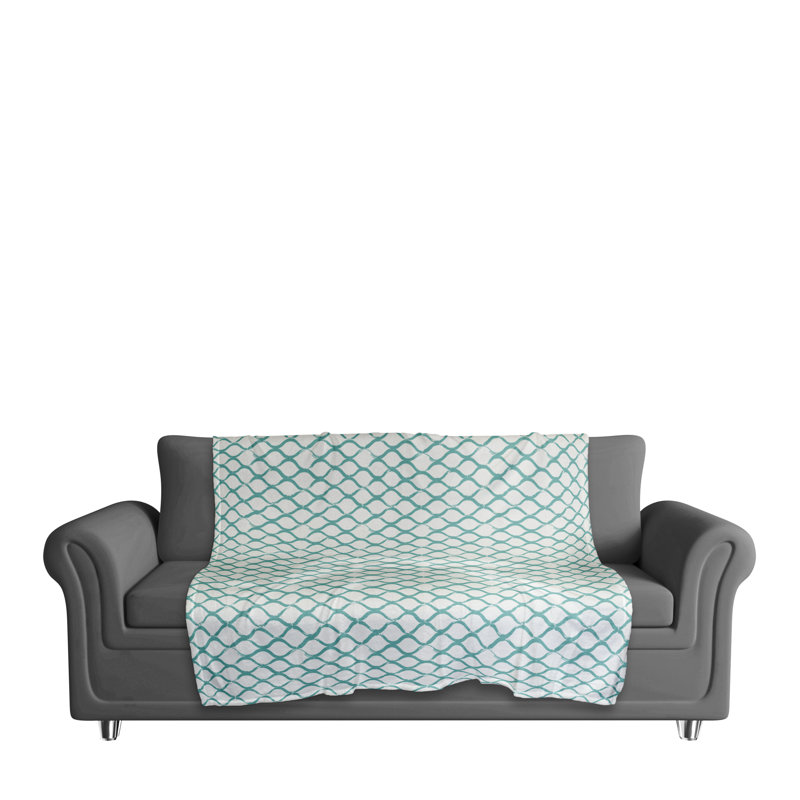 Hand Woven Throw Blanket, Teal