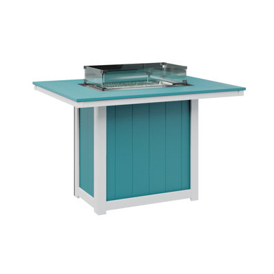 Berlin Gardens Donoma Rectangular Fire Pit Table