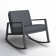 Bia Rocking Metal Chair with Cushions