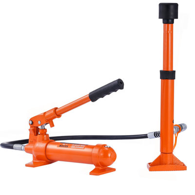 4 Ton/8800 LBS Porta Power, Portable Hydraulic Ram With 3.9 Ft/1.2 M Oil Hose, Auto Body Frame Repair Kit With Storage Case For Car Repair, Truck, Farm