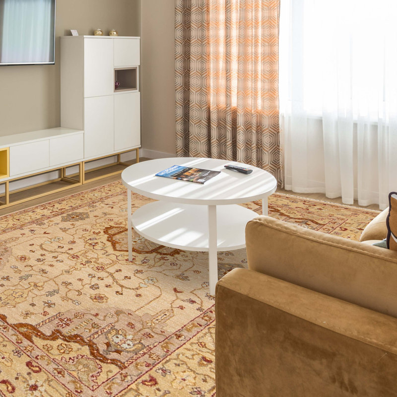 Hand-Knotted High-Quality Beige Area Rug