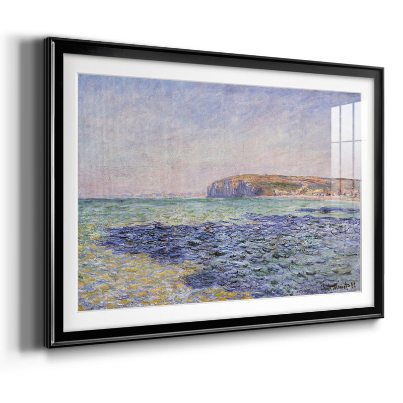 Monet, impression encadrée sur papier par Claude Monet, Noir, H 15 po x l 21 po x P 1,5 po