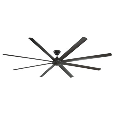Hydra 8 - Blade Outdoor LED Smart Standard Ceiling Fan with Wall Control and Light Kit Included, Works With Alexa and iOS or Android App