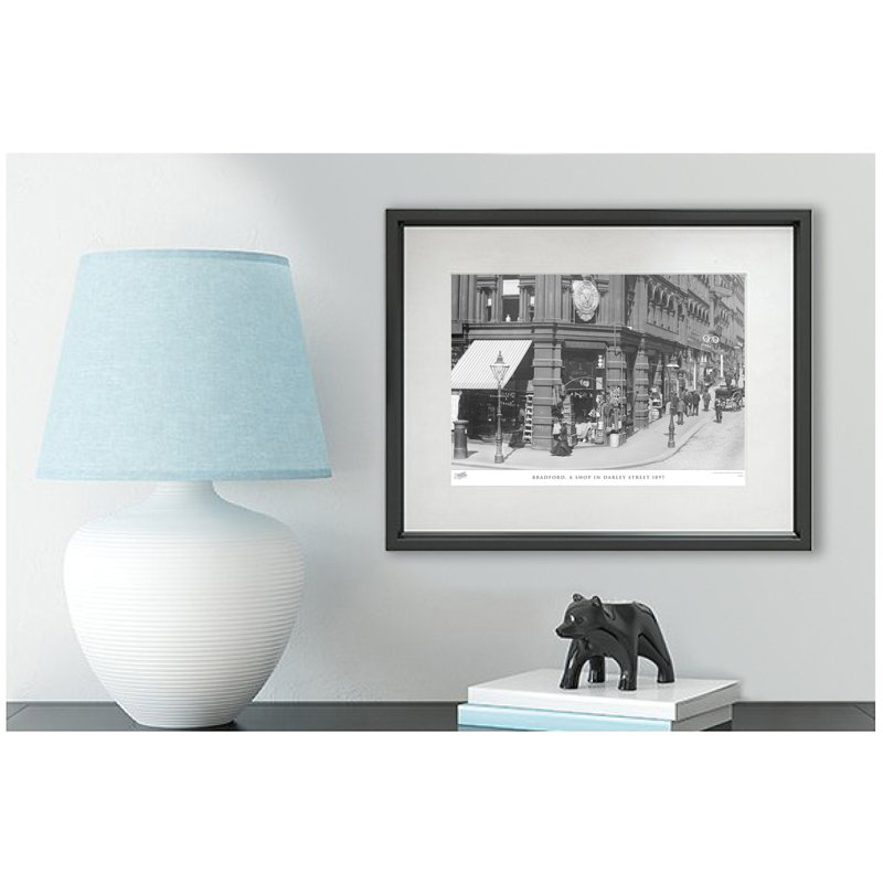 Bradford, A Shop In Darley Street 1897 - Single Picture Frame Print, 28cm H x 36cm W x 2.3cm D