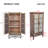55.12'' H Rustic Wood Sideboard Pantry Storage Cabinet