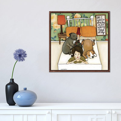 Pitties All Day by Jamie Morath - Print on Canvas