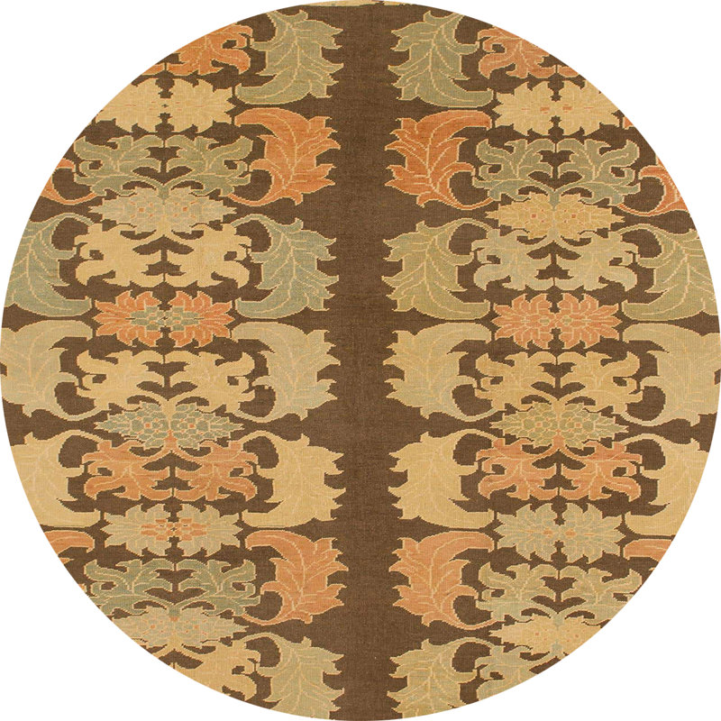 Aarionna Abstract Indoor Rug, Round 7'