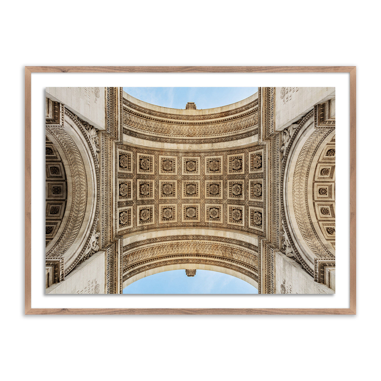 Arc De Triumphe by Guy Sargent, 30" H x 40" W x 2.5" D, Dark Brown