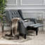 Fauteuil inclinable capitonné en tissu-1736306018