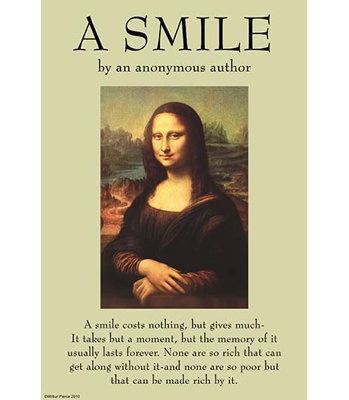 « a sourire » par une publicité rétro anonyme