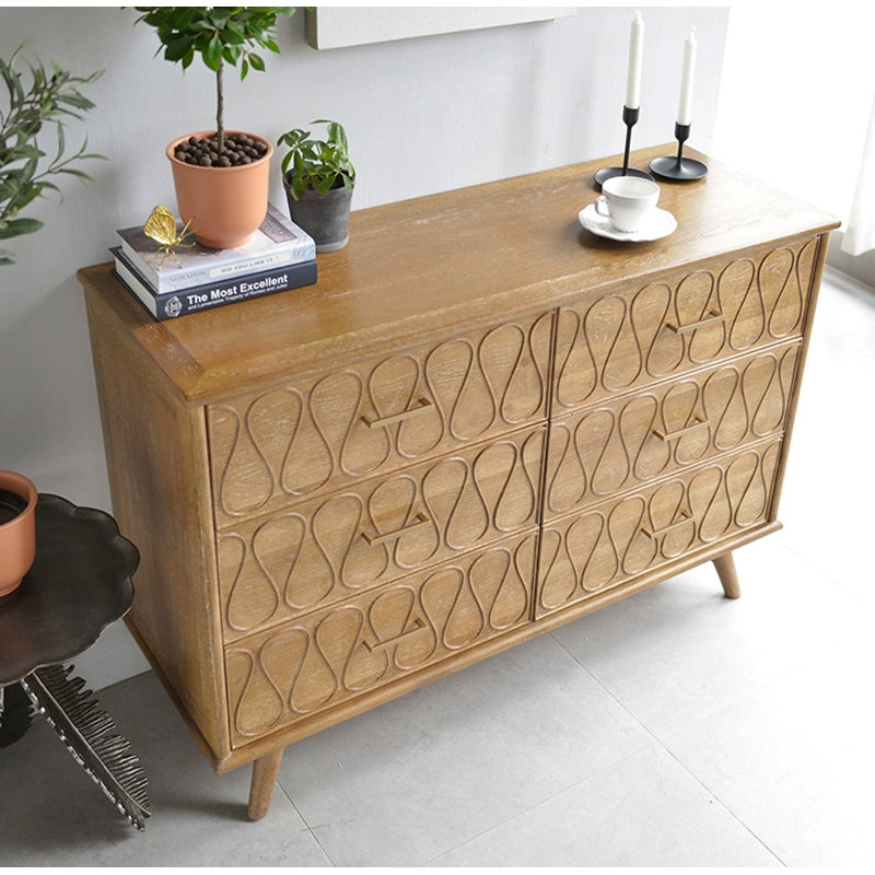 Commode d'appoint en chêne de style européen