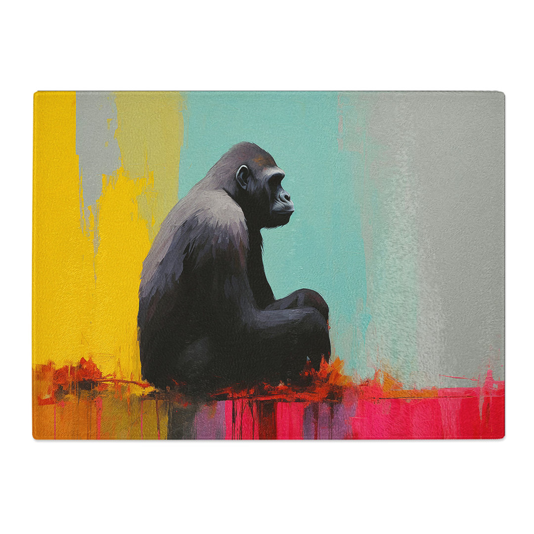 Gorilla Minimalism No.2  Glass Chopping Board