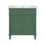 Ensemble de meuble-lavabo autoportant 30 po avec lavabo en céramique 30 po-1902862326