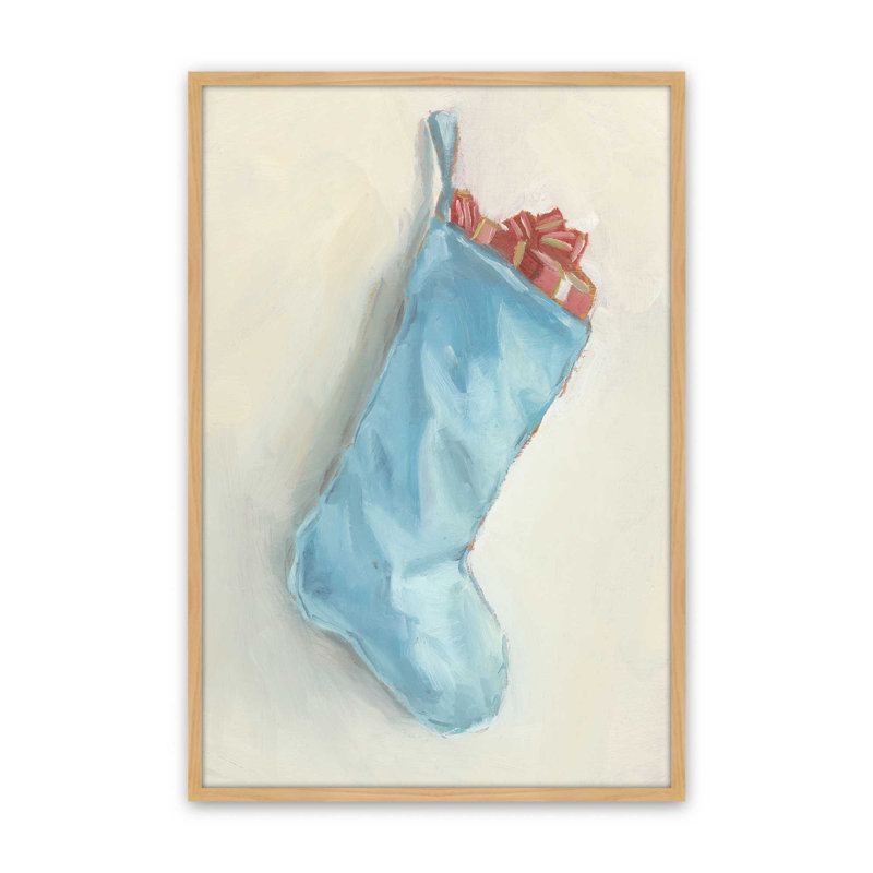 «Vibrant Stocking II» par Ethan Harper, reproduction d'art sur toile, H 40 po x l 30 po, Tanné