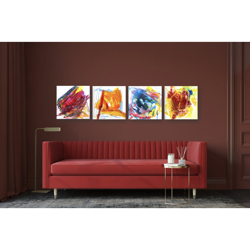 Mineral Series 4 I Print by John Beard, Black Floater Framed, 40" H x 40" W x 3" D