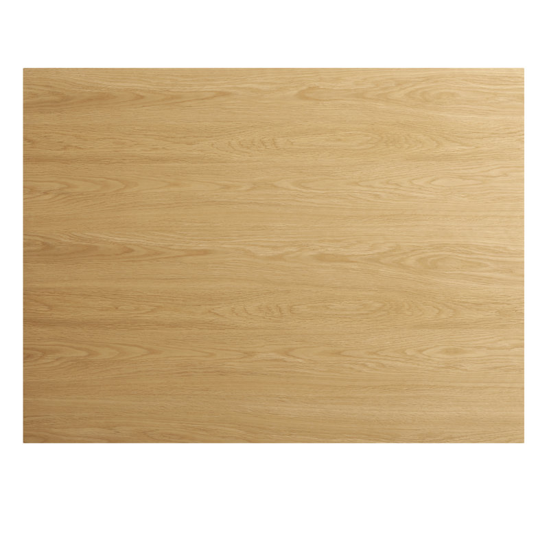 Easy Walnut Wood Dining Table, White Oak, Matte White